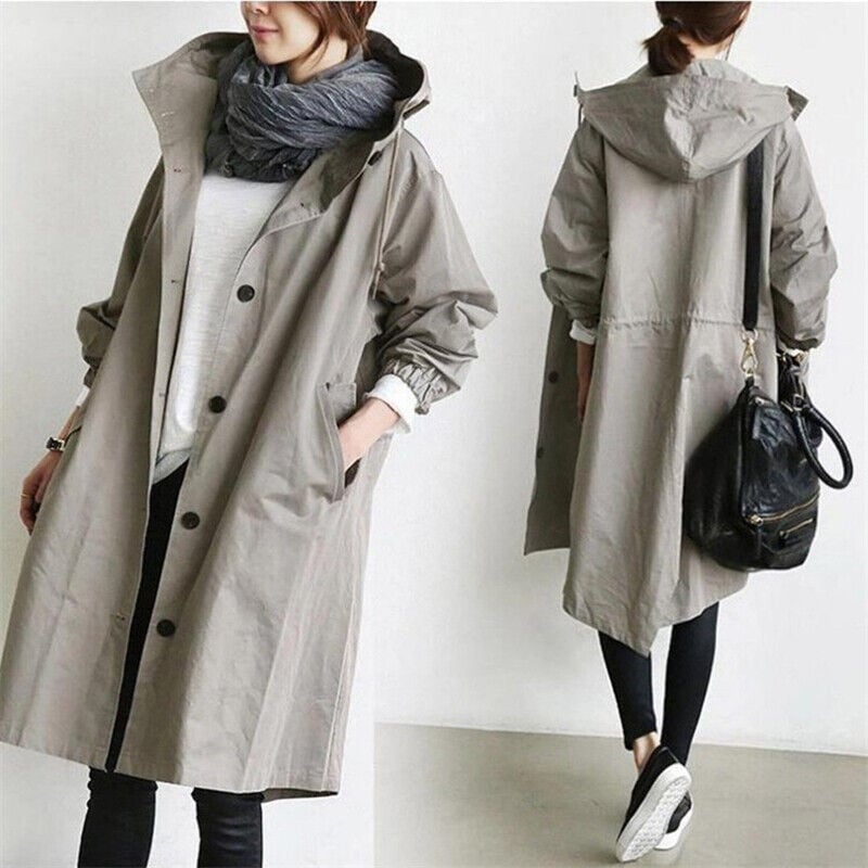 Women's Hooded Jacket in Medium Length