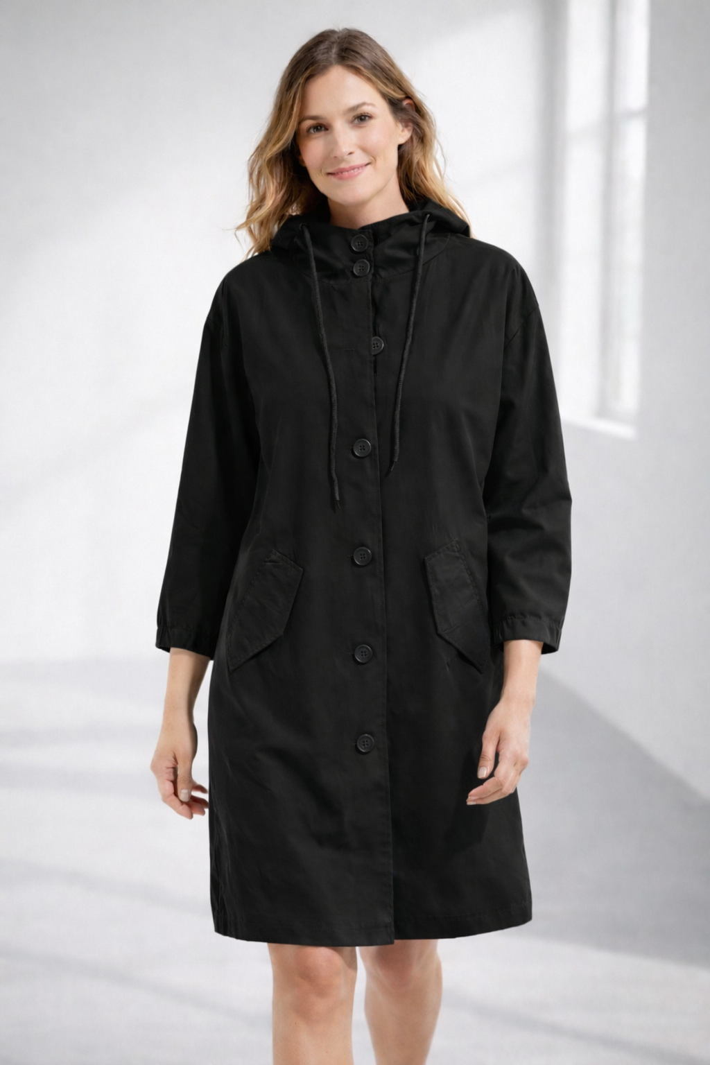 Women's Hooded Jacket in Medium Length