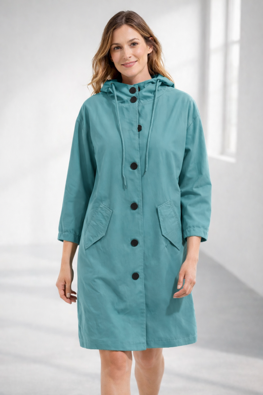 Women's Hooded Jacket in Medium Length