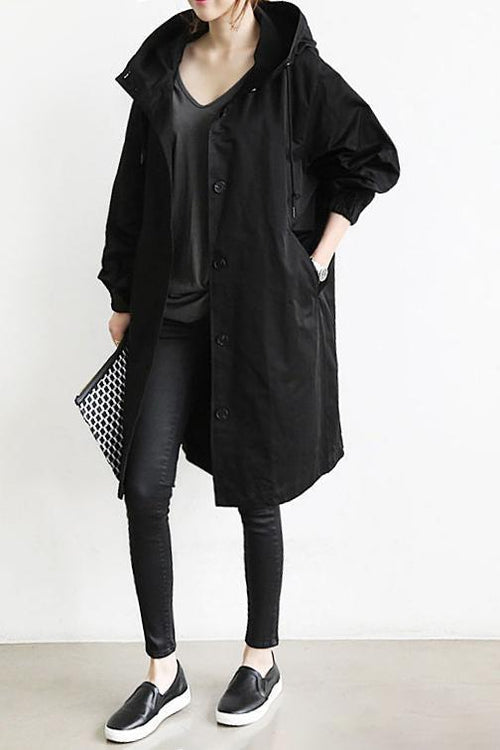 Women's Hooded Jacket in Medium Length