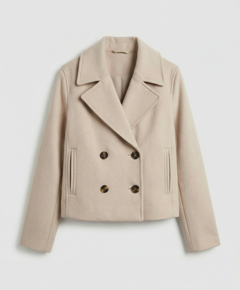 Women's Jacket with Short Cut & Double Breasted | Davy