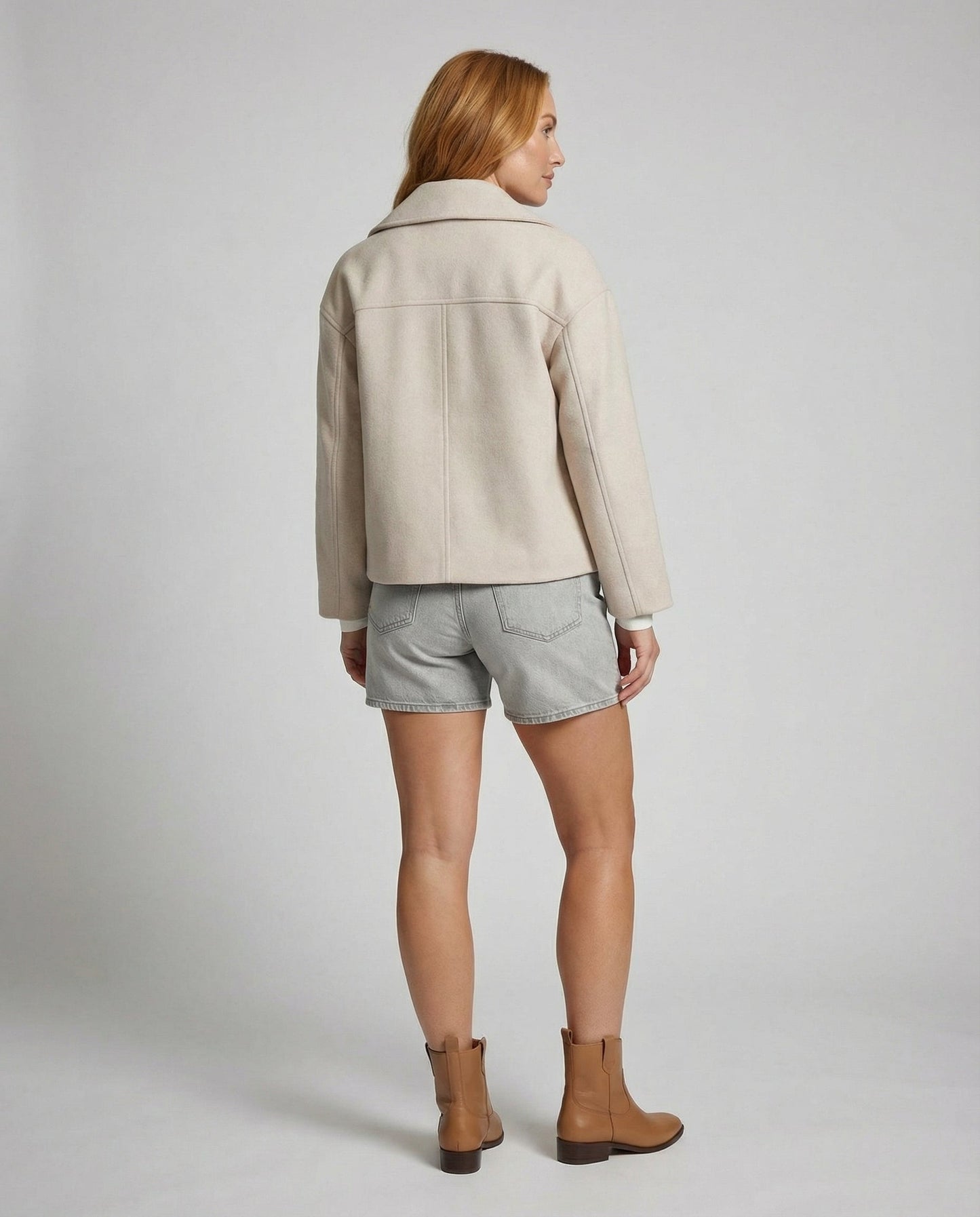 Women's Jacket with Short Cut & Double Breasted | Davy