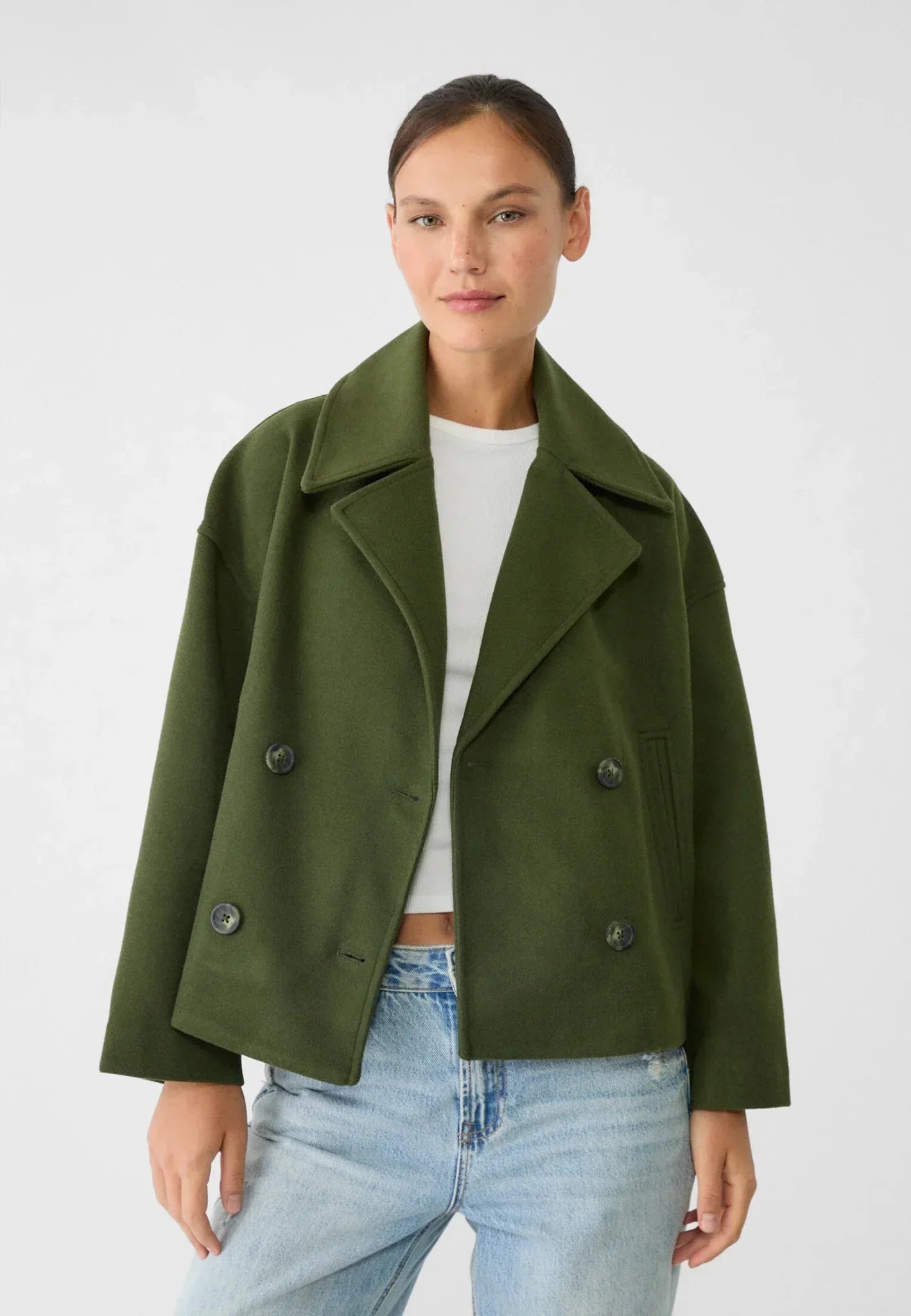 Women's Jacket with Short Cut & Double Breasted | Davy