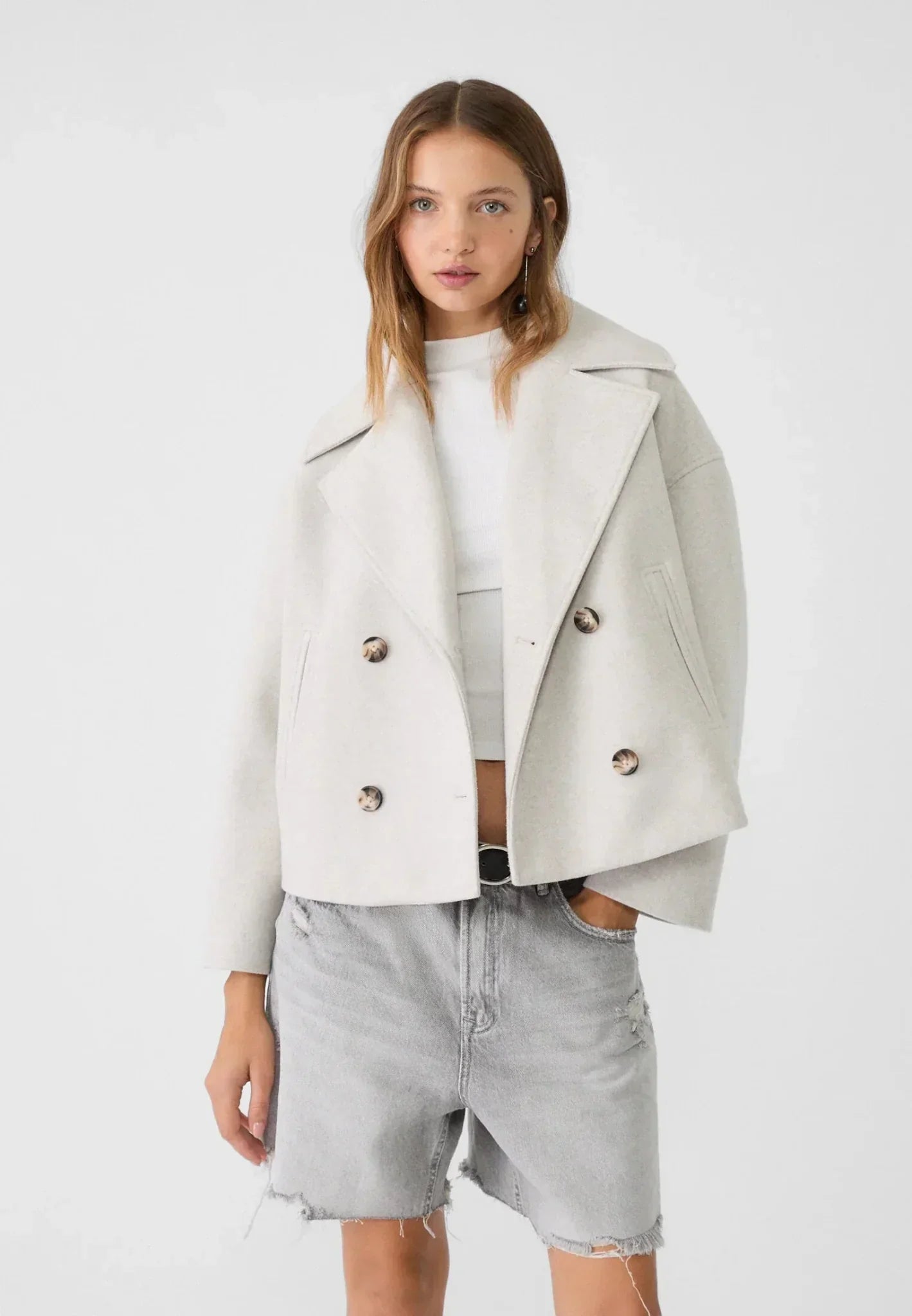 Women's Jacket with Short Cut & Double Breasted | Davy