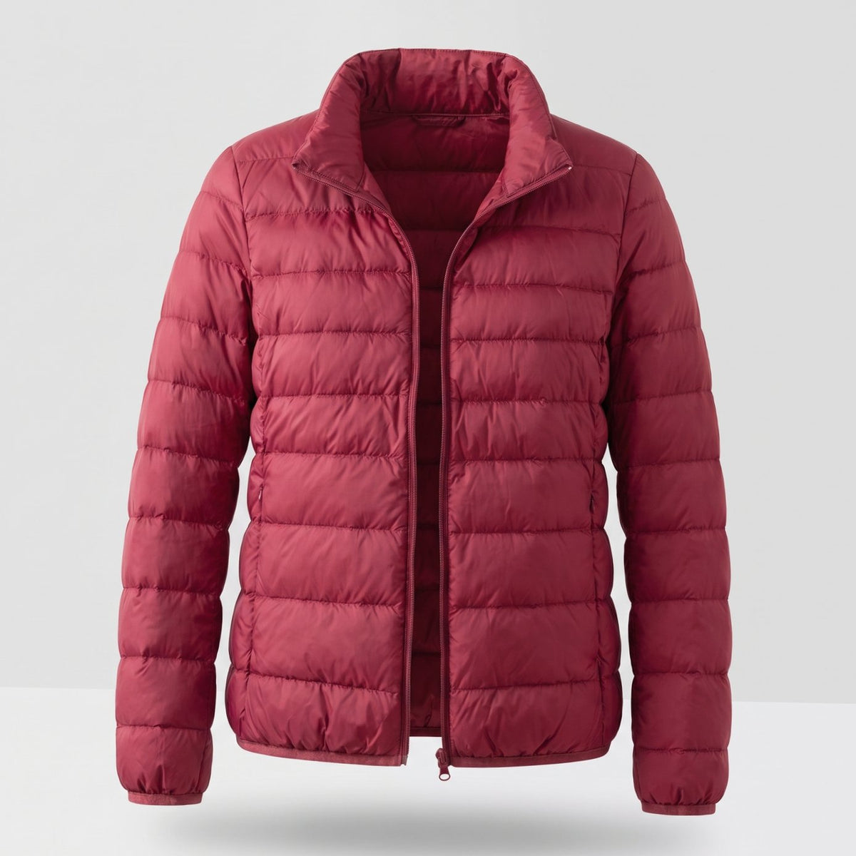 Women's Lightweight Down-Fill Stand-Collar Quilted Jacket