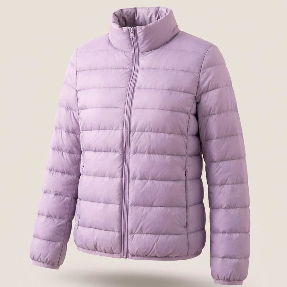 Women's Lightweight Down-Fill Stand-Collar Quilted Jacket