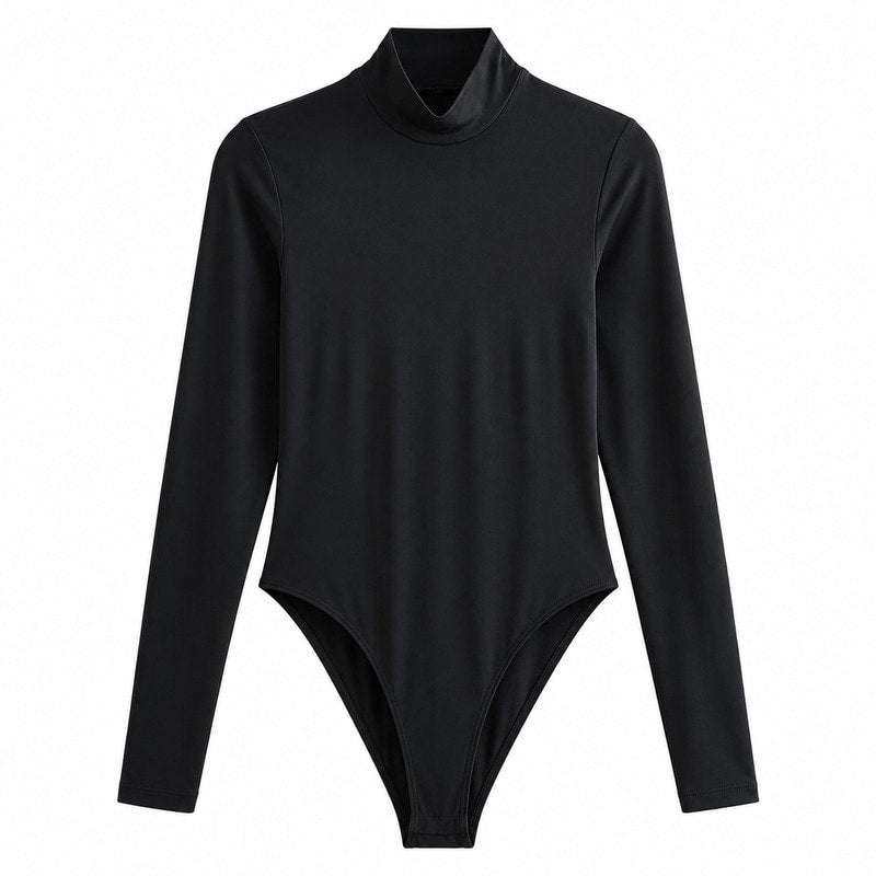Women's Long Sleeve Turtleneck Bodysuit