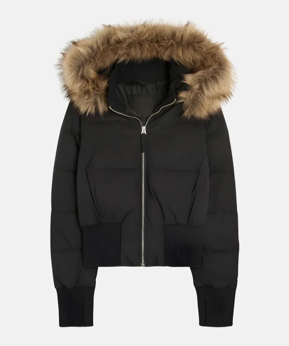 Women's Quilted Winter Jacket with Warm & Removable Hood | Davy