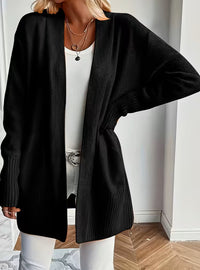 Women's Relaxed Open-Front Knit Cardigan Sweater