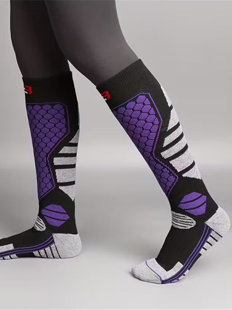 Women's Ski Socks with Thermal Layer – Breathable
