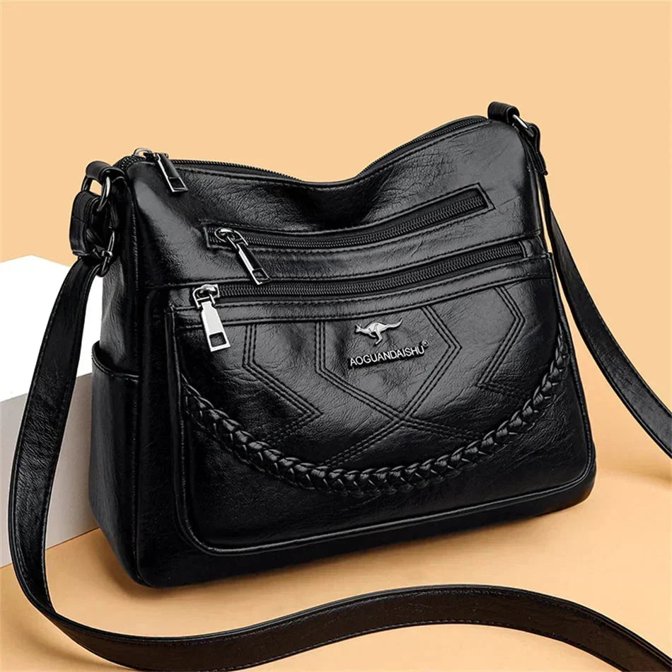Women's Soft Leather Shoulder Bag