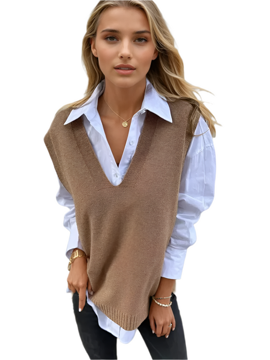 Women's Soft Lightweight V-Neck Knit Sweater Vest