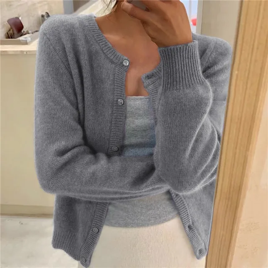 Women's Solid Knit Cardigan
