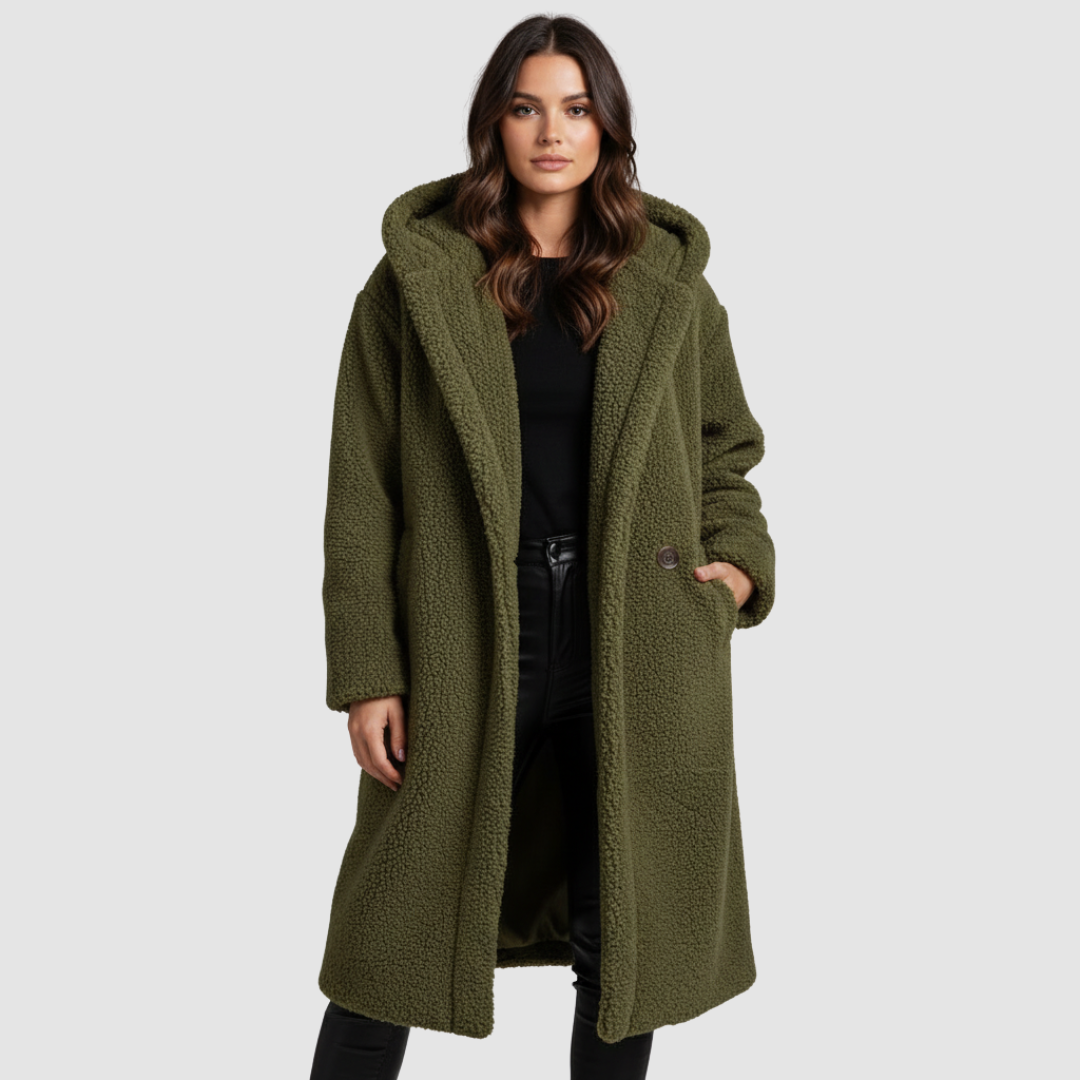 Women's Teddy Coat with Hood | Davy Fashion