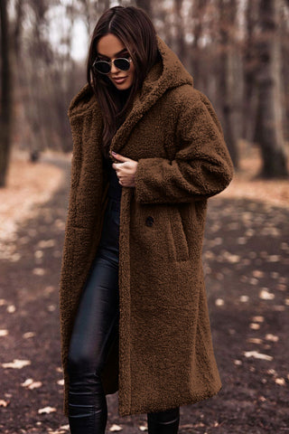 Women's Teddy Coat with Hood | Davy Fashion
