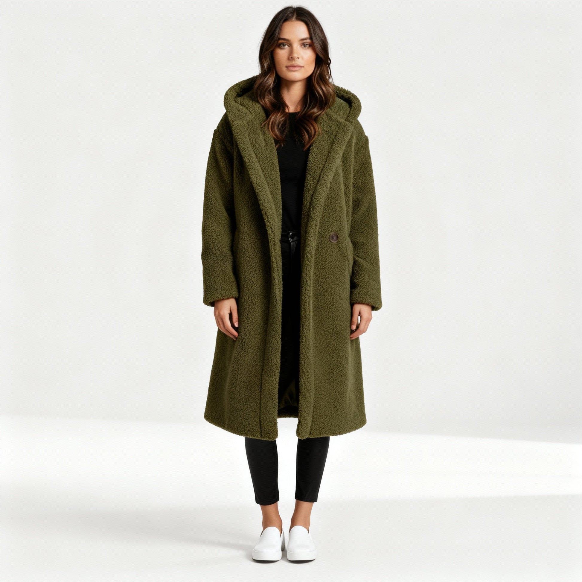 Women's Teddy Coat with Hood | Davy Fashion