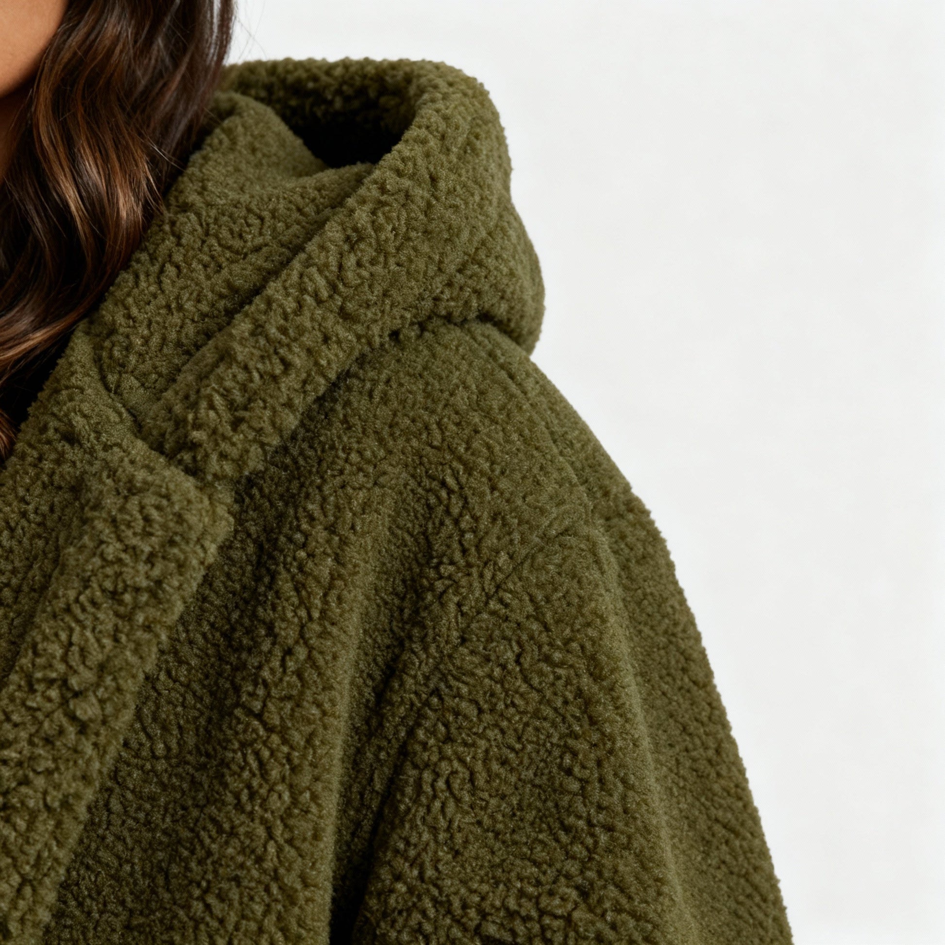 Women's Teddy Coat with Hood | Davy Fashion