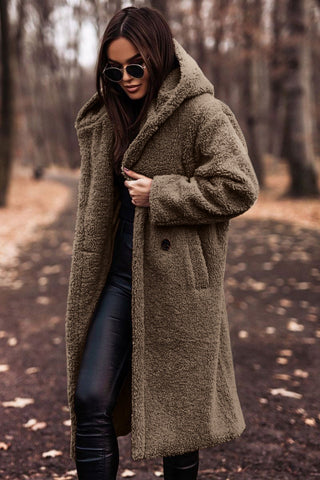 Women's Teddy Coat with Hood | Davy Fashion