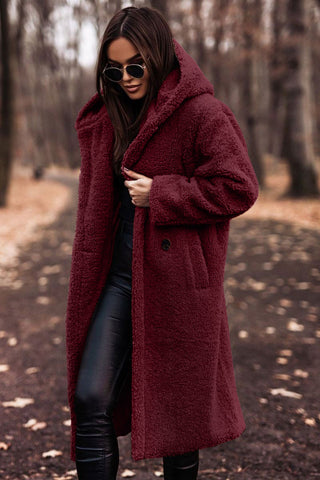 Women's Teddy Coat with Hood | Davy Fashion