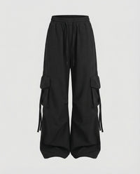 Women's Urban Drop-Crotch Baggy Cargo Pants with Pockets