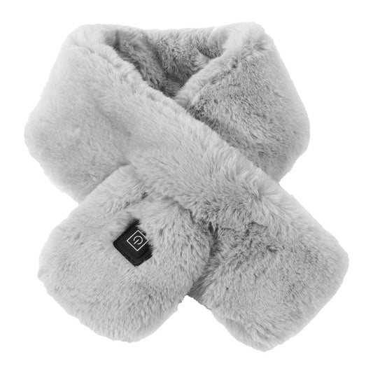 Women's USB Electric Heated Faux Fur Scarf with 3 Temperature Levels