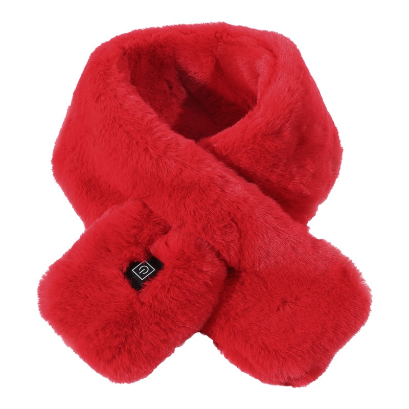 Women's USB Electric Heated Faux Fur Scarf with 3 Temperature Levels