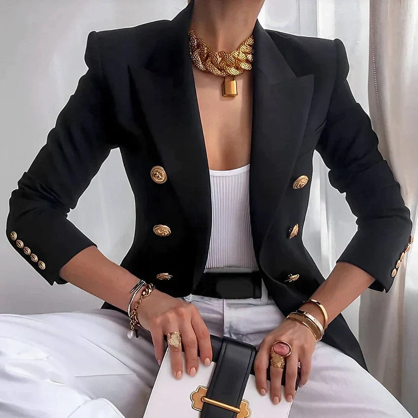 Women's Vintage-Inspired Blazer – Classic Tailoring with a Modern Twist