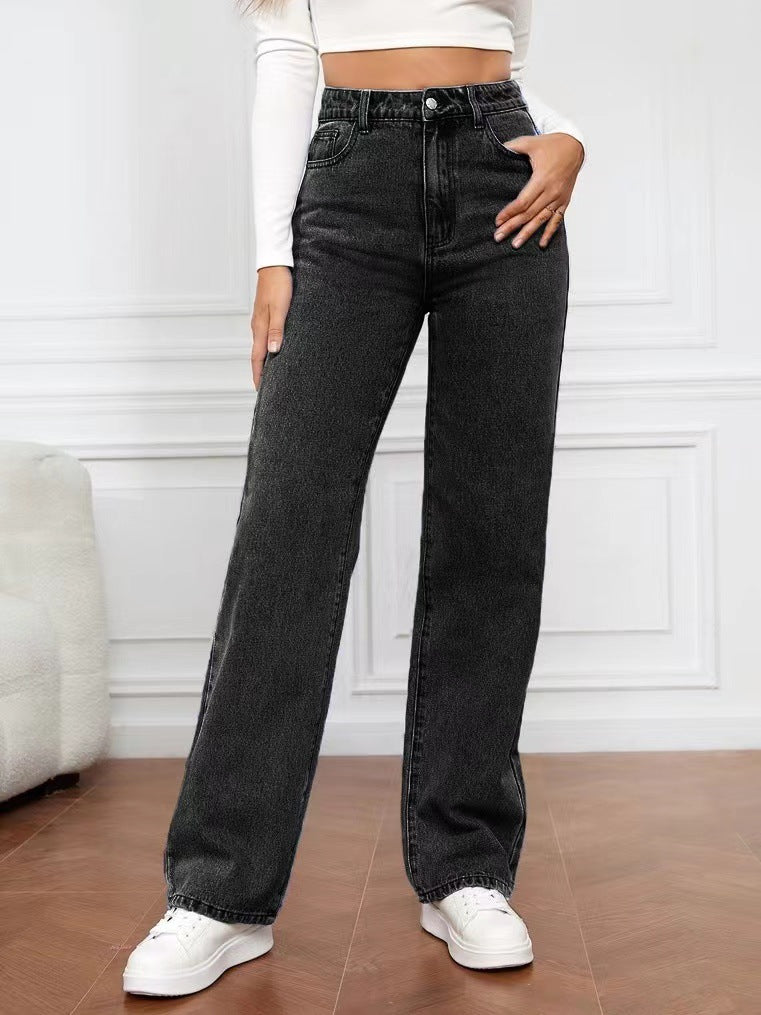 Women's Vintage-Style Wide-Leg Jeans