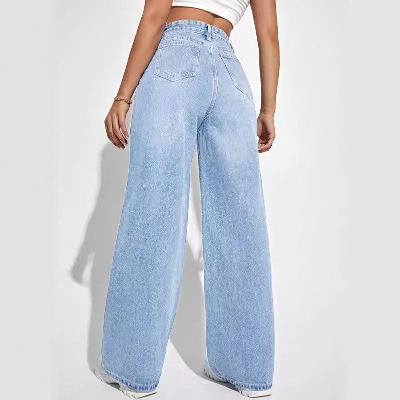 Women's Vintage-Style Wide-Leg Jeans