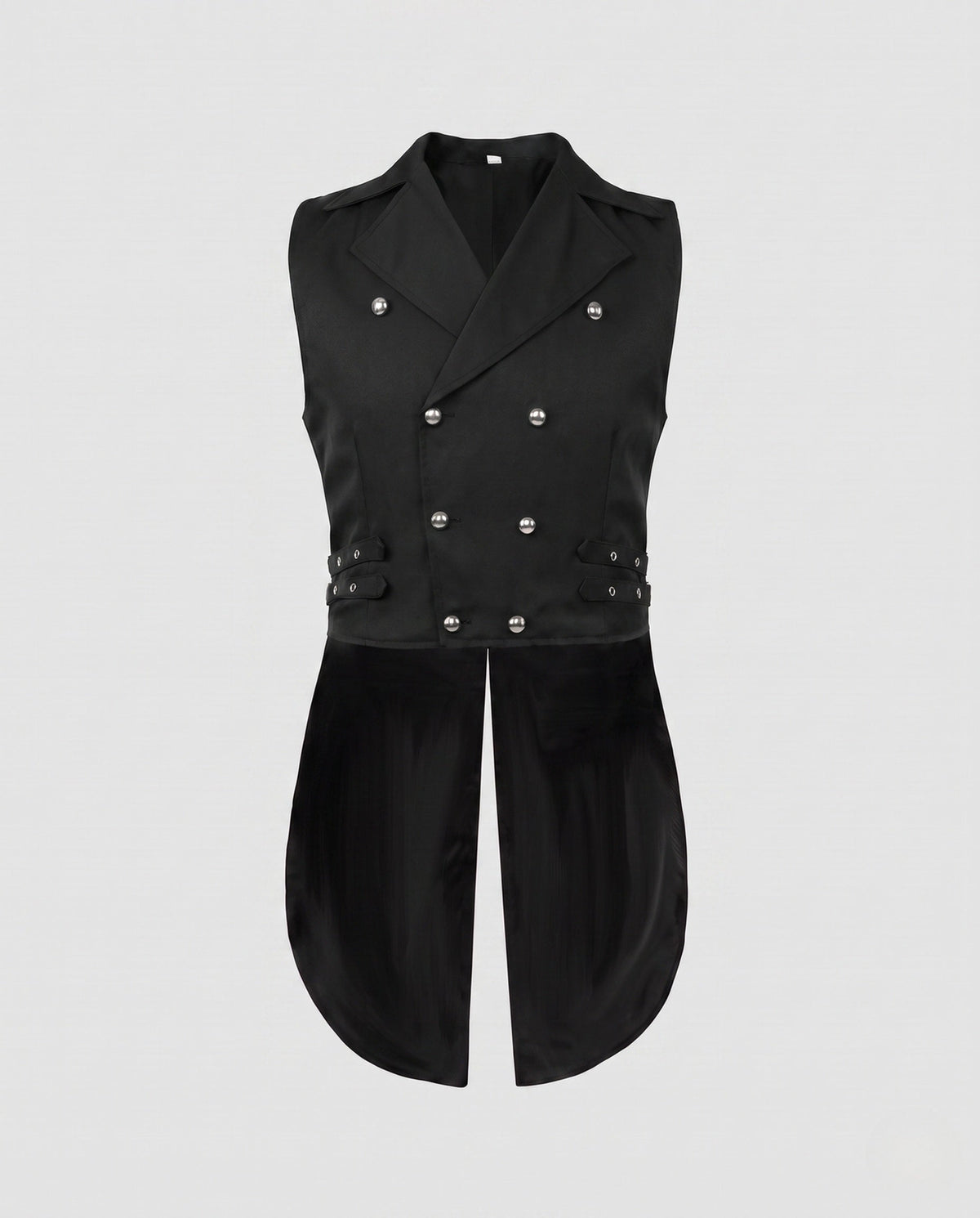Women's Waistcoat with Embellishments and Asymmetrical Cut