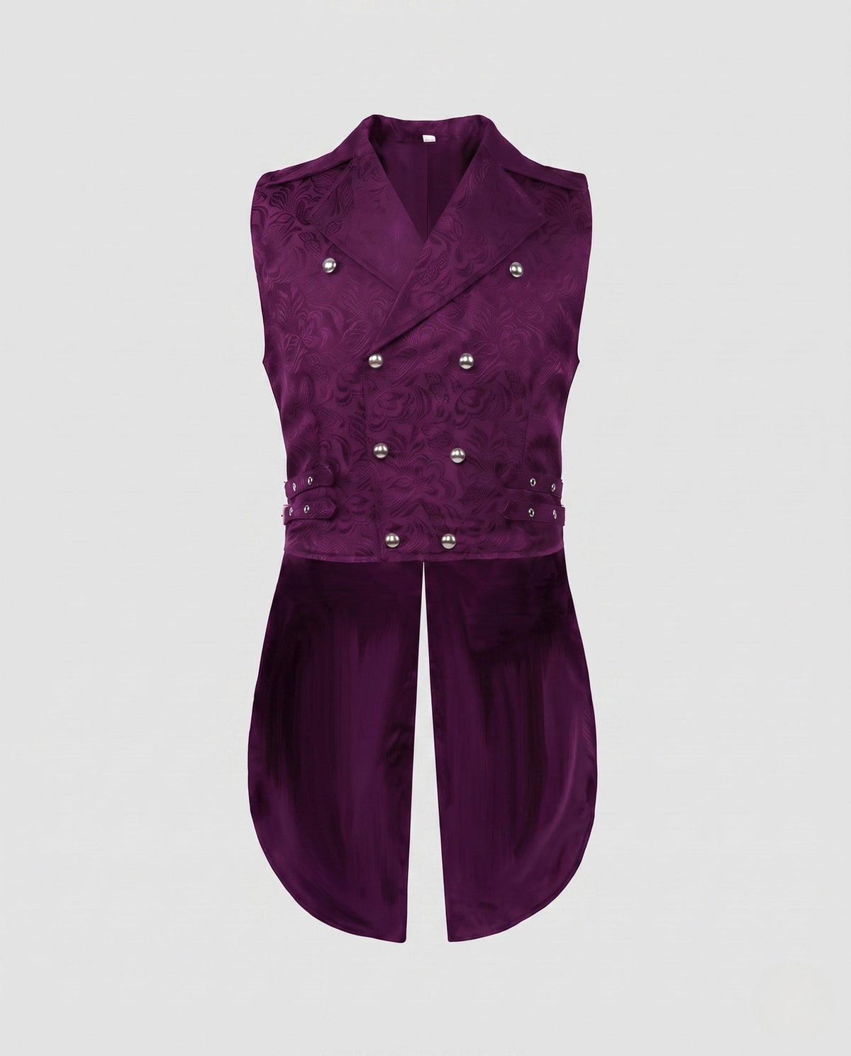 Women's Waistcoat with Embellishments and Asymmetrical Cut
