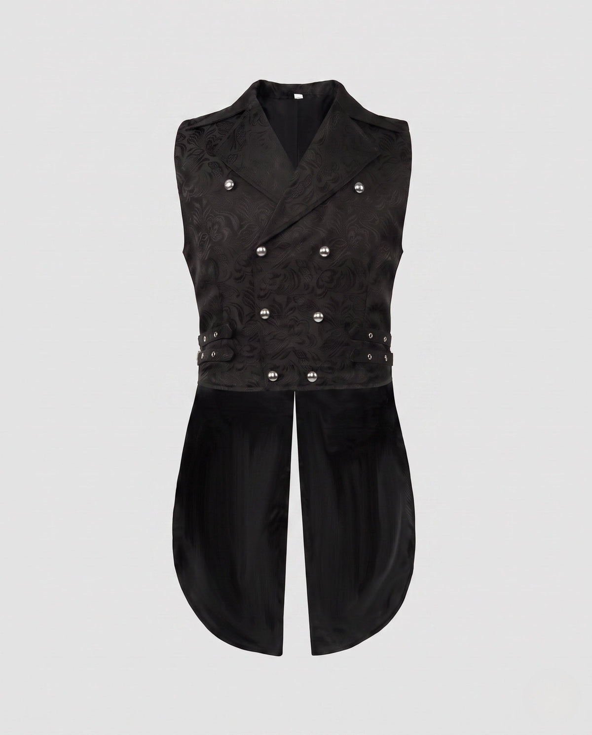 Women's Waistcoat with Embellishments and Asymmetrical Cut