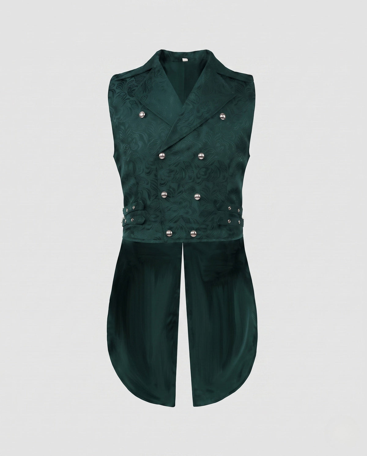 Women's Waistcoat with Embellishments and Asymmetrical Cut