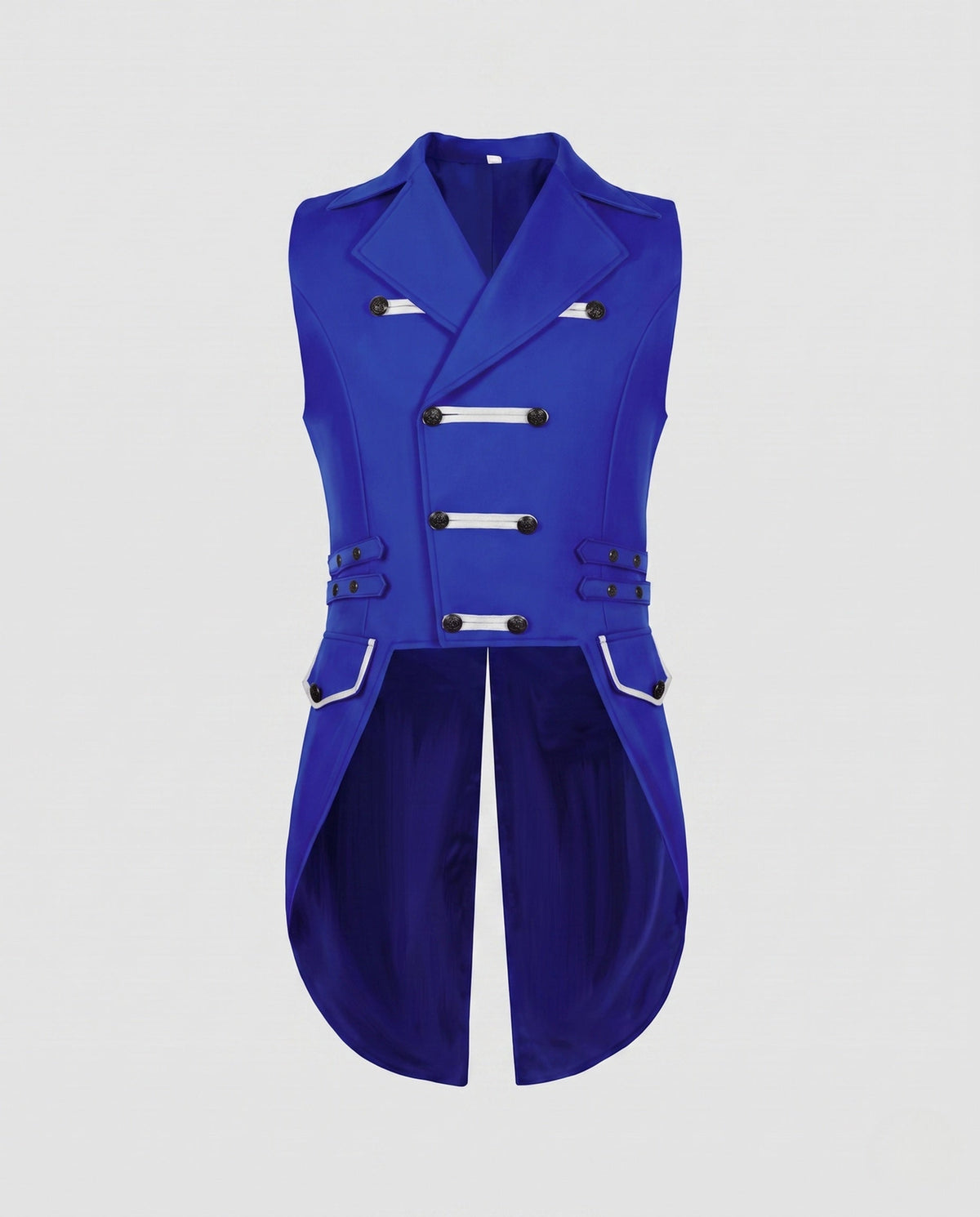 Women's Waistcoat with Embellishments and Asymmetrical Cut
