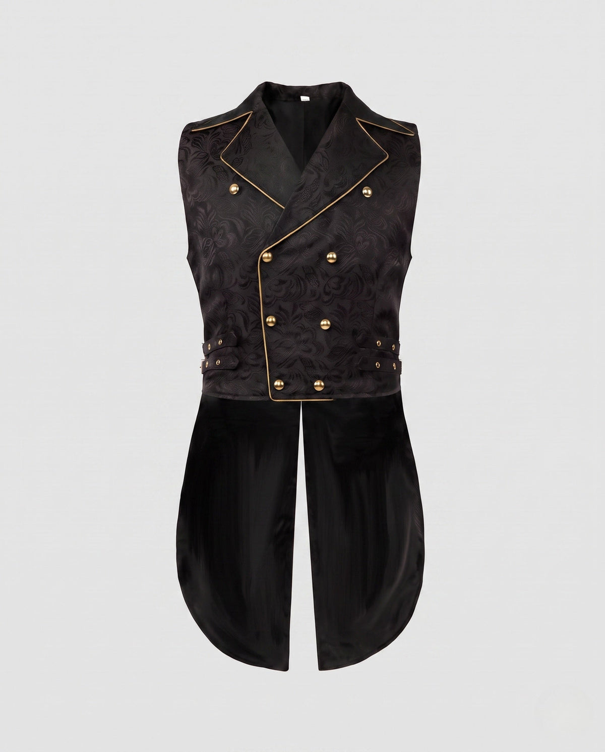 Women's Waistcoat with Embellishments and Asymmetrical Cut