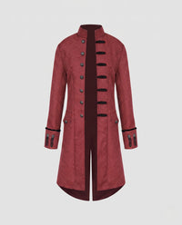 Manteau-robe pour femme avec col montant et patte de boutonnage