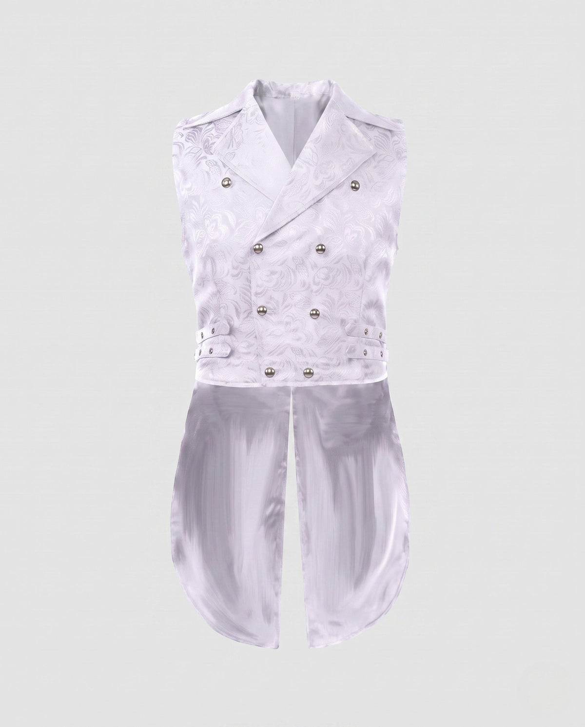 Women's Waistcoat with Embellishments and Asymmetrical Cut