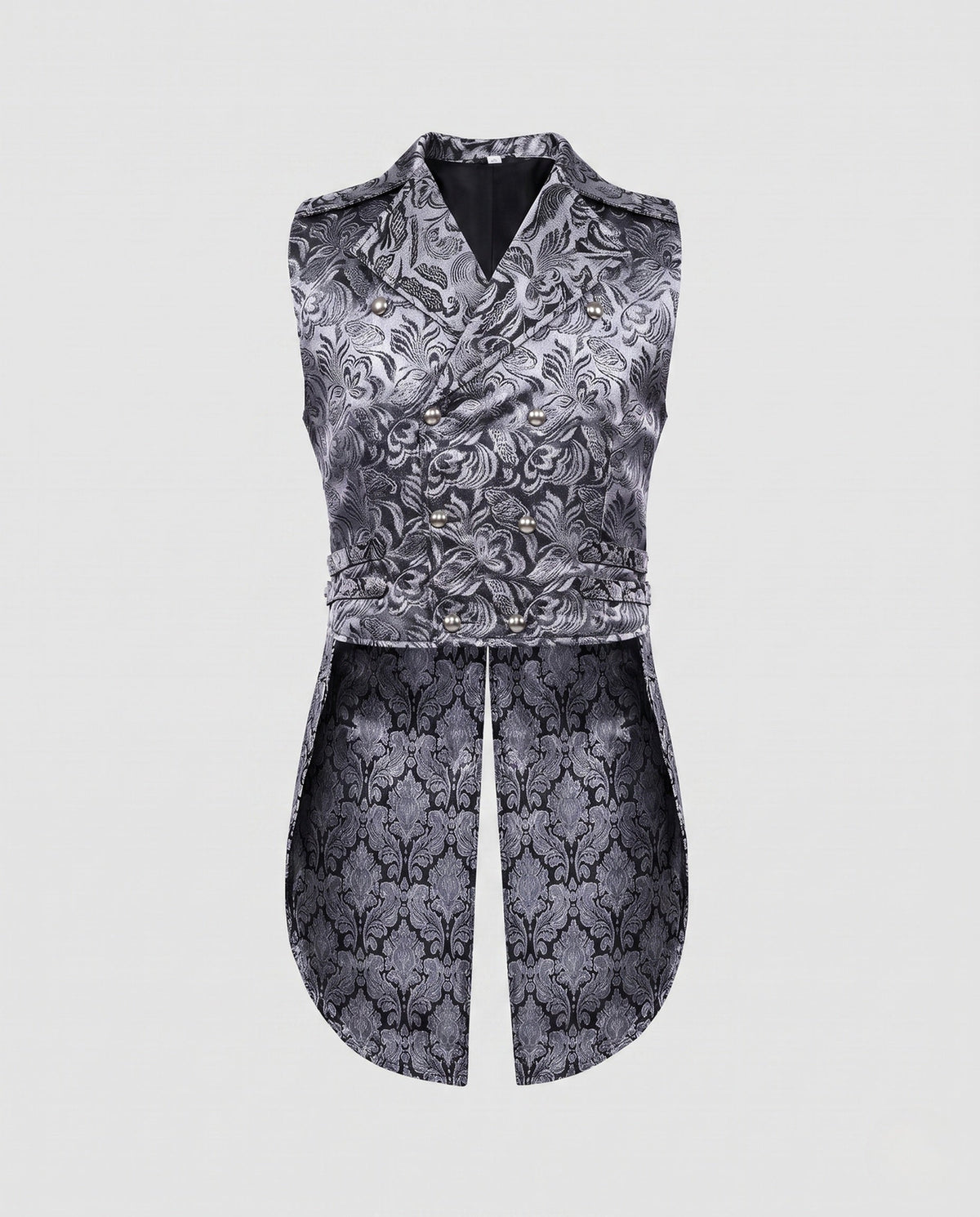 Women's Waistcoat with Embellishments and Asymmetrical Cut
