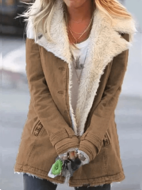 Women's Warm-Lined Winter Jacket - For Cozy Comfort and Style