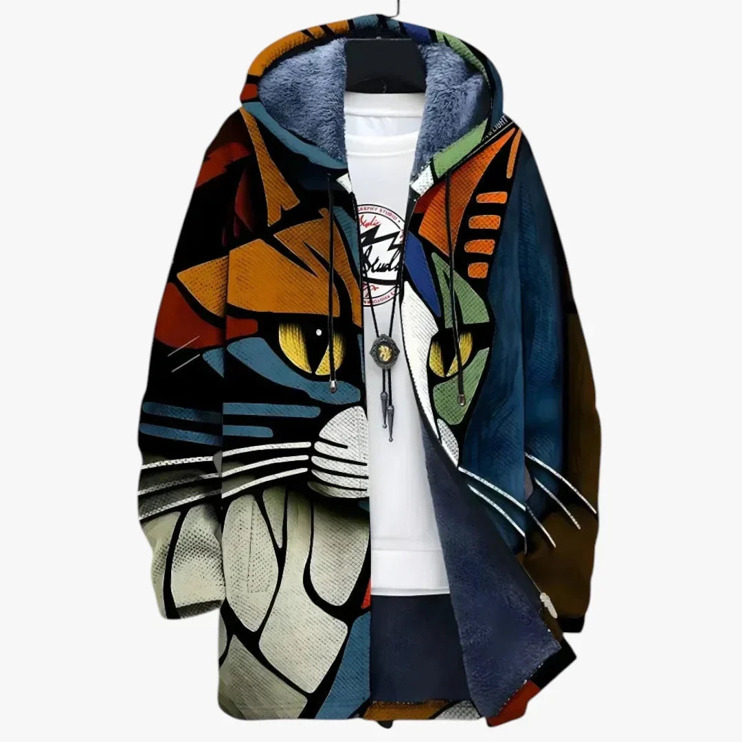 Women's Warm Long Hooded Jacket - Padded Winter Jacket & Long Parka Coat