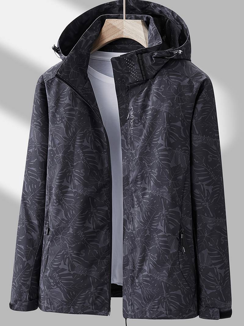 Veste à capuche imperméable et coupe-vent pour femme