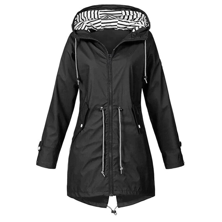 Veste de pluie à capuche coupe-vent pour femme, idéale pour les activités de loisirs