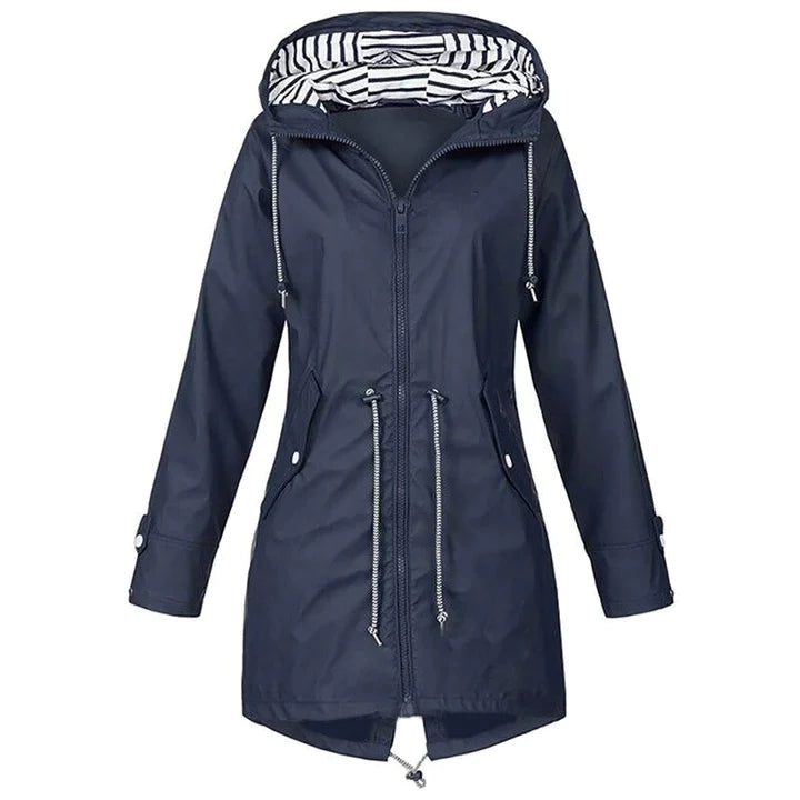 Veste de pluie à capuche coupe-vent pour femme, idéale pour les activités de loisirs