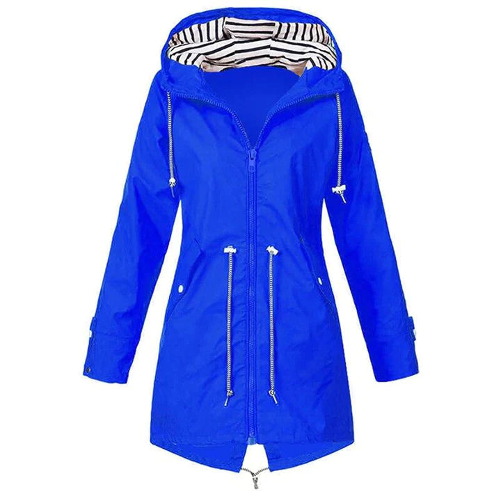 Veste de pluie à capuche coupe-vent pour femme, idéale pour les activités de loisirs