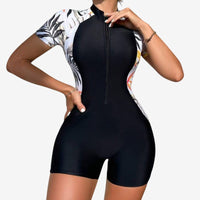 Women's Zip-Front One-Piece Swimsuit