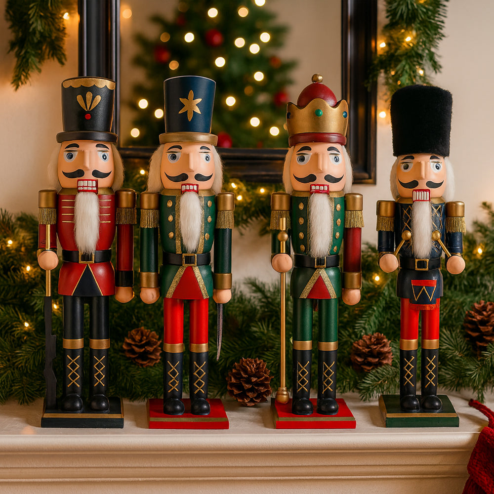 Wooden Nutcracker Figures – 60 cm – 4 Different Designs