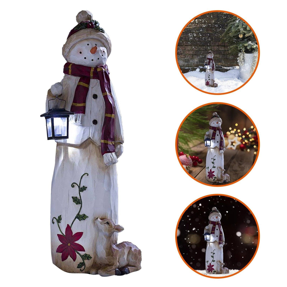 Woodland Snowman and Santa