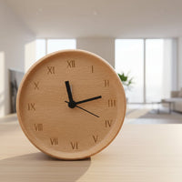 WOODMORN – Réveil Élégant en Bois de Hêtre pour une Maison Stylée