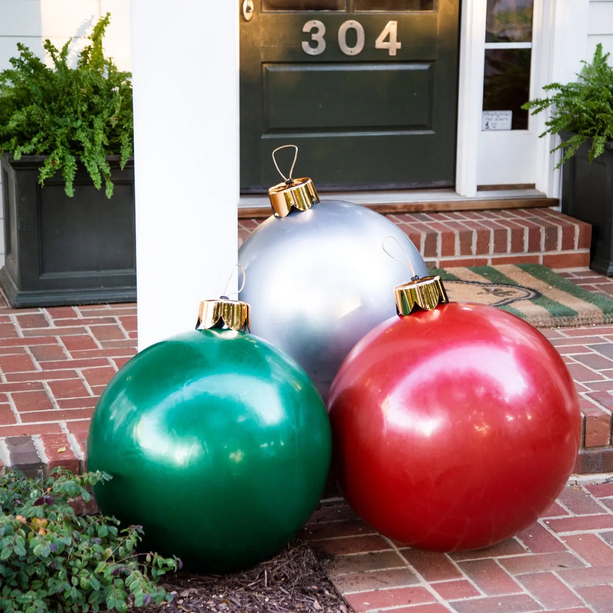 Ornements de Noël XL – boules géantes résistantes aux intempéries pour l’intérieur et l’extérieur